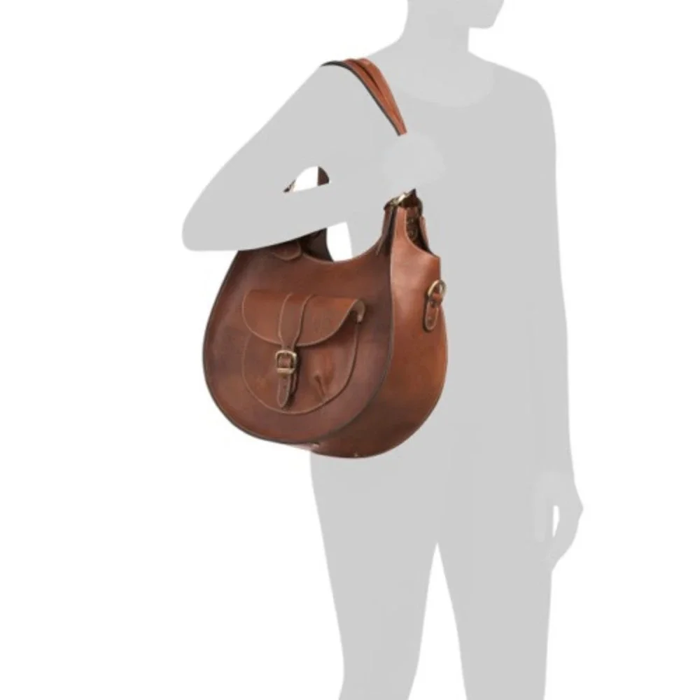 ANONIMO FIORENTINO Women's Made In Italy Grained Hobo Shoulder satchel‎ Handbag